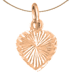 14K or 18K Gold Heart Pendant