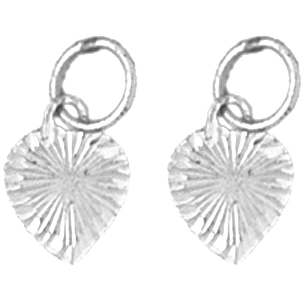 Sterling Silver 13mm Heart Earrings