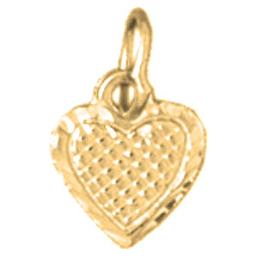 14K or 18K Gold Heart Pendant