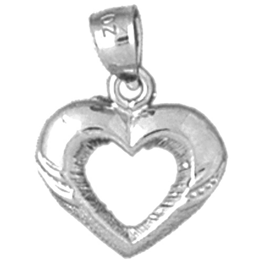 14K or 18K Gold Heart Pendant