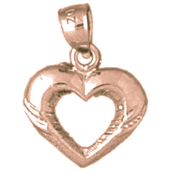 14K or 18K Gold Heart Pendant