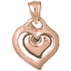 14K or 18K Gold Heart Pendant