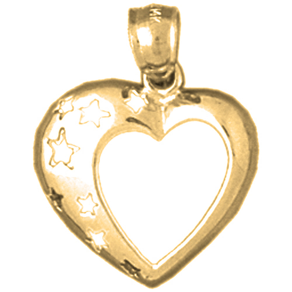 14K or 18K Gold Heart Pendant