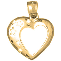 14K or 18K Gold Heart Pendant