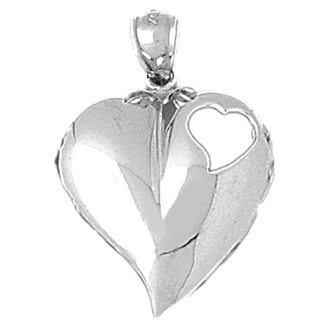 10K, 14K or 18K Gold Heart Pendant