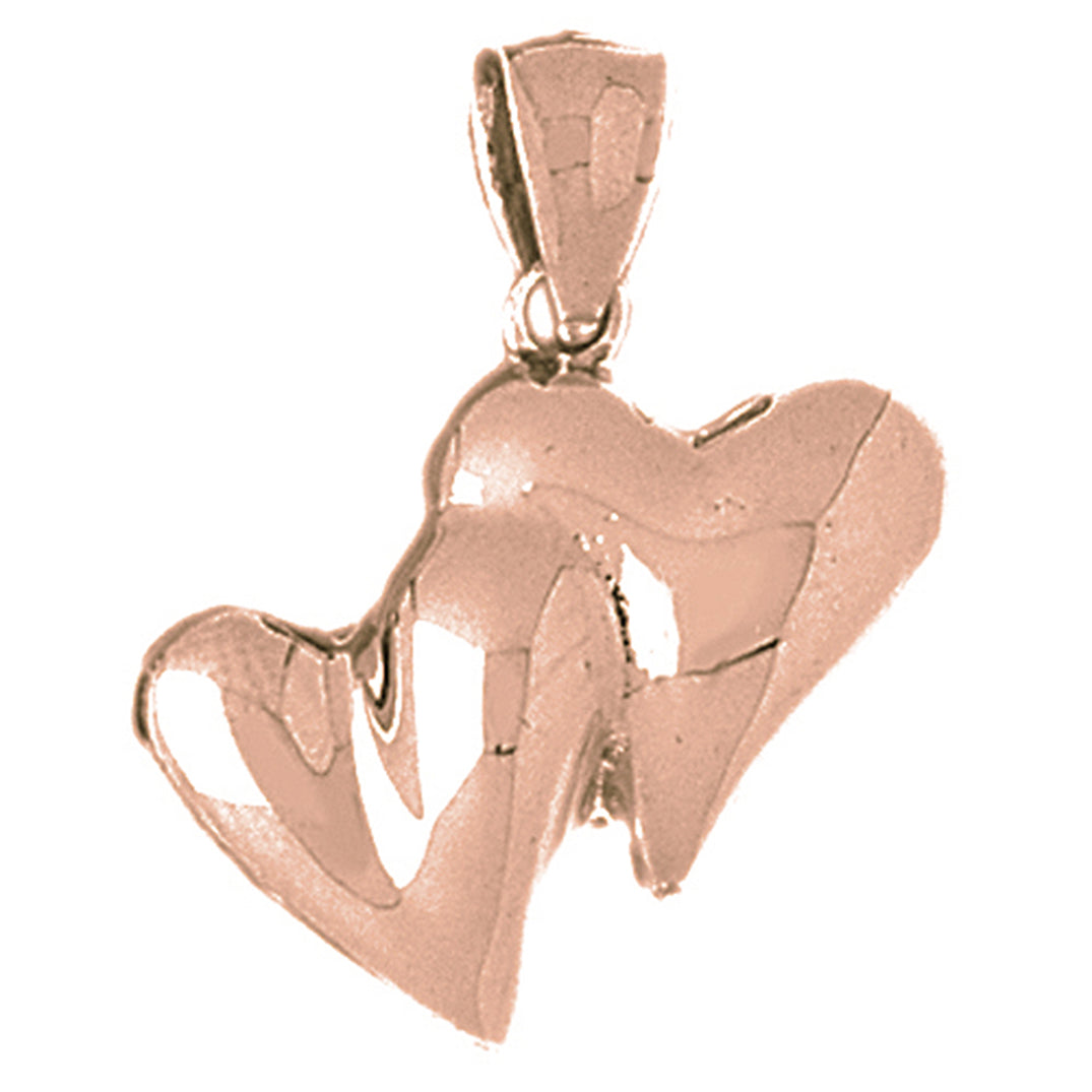 10K, 14K or 18K Gold Heart Pendant