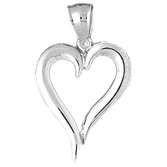 10K, 14K or 18K Gold Heart Pendant