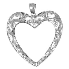 10K, 14K or 18K Gold Heart Pendant