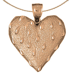 10K, 14K or 18K Gold Heart Pendant