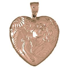 10K, 14K or 18K Gold Heart Pendant