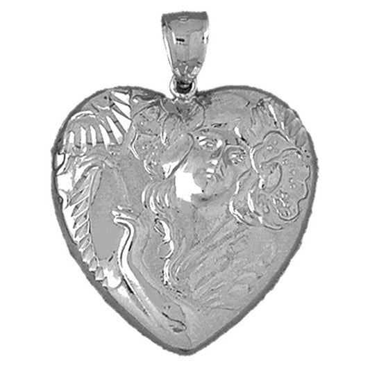 10K, 14K or 18K Gold Heart Pendant