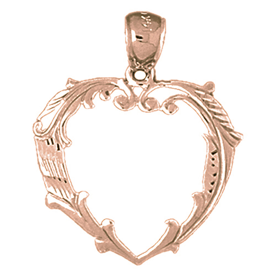 14K or 18K Gold Heart Pendant