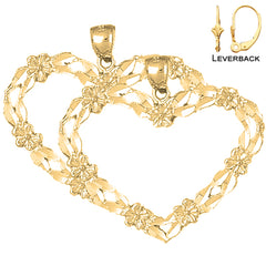 14K or 18K Gold Heart Earrings