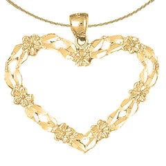 10K, 14K or 18K Gold Heart Pendant