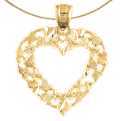 14K or 18K Gold Heart Pendant