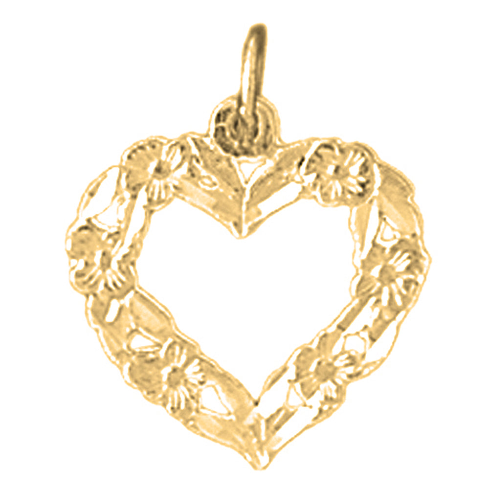 14K or 18K Gold Heart Pendant