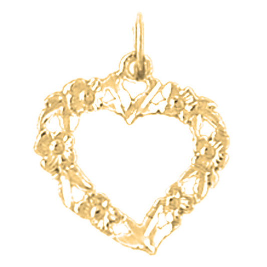 14K or 18K Gold Heart Pendant