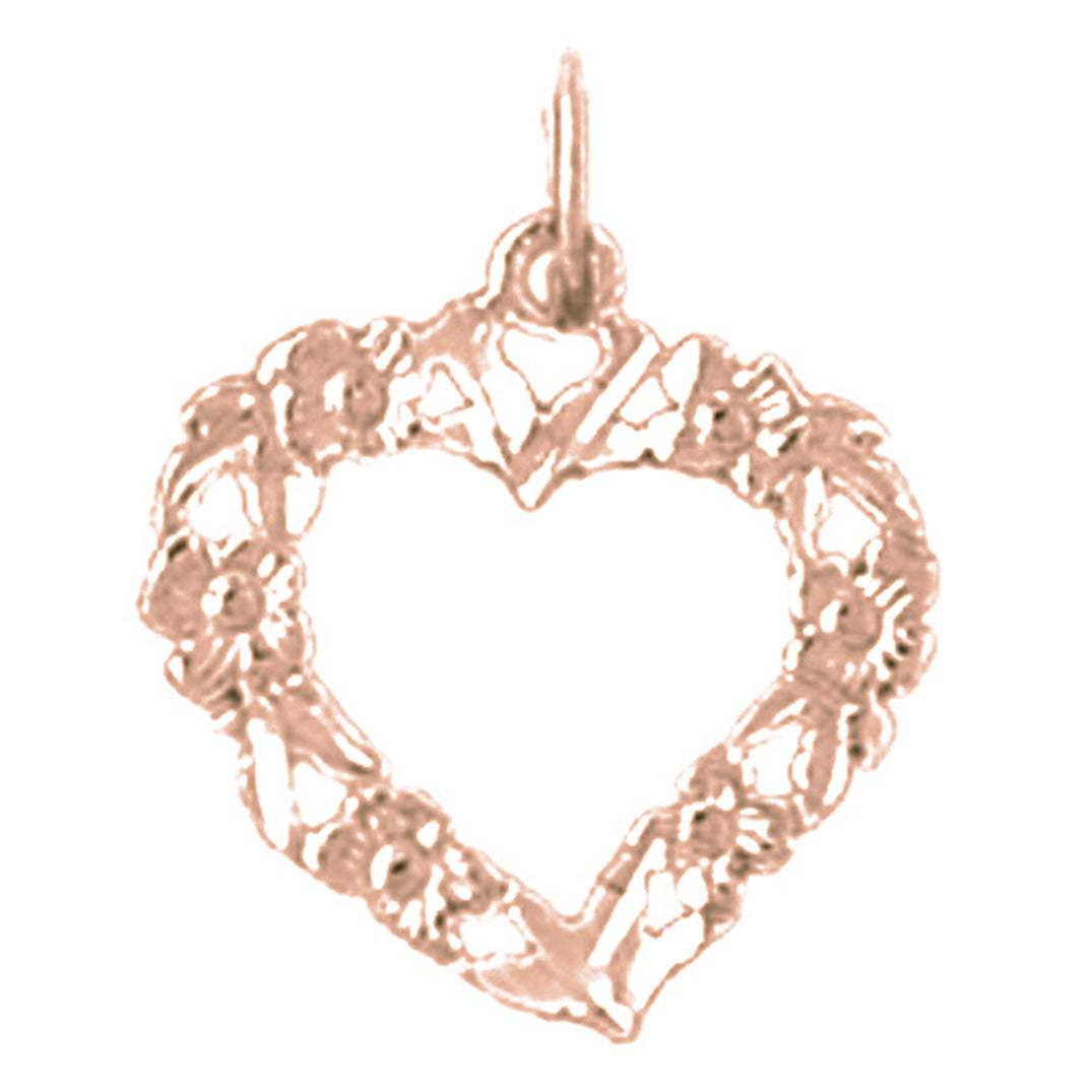 14K or 18K Gold Heart Pendant