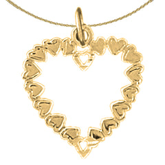 14K or 18K Gold Heart Pendant