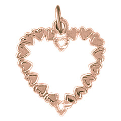 14K or 18K Gold Heart Pendant