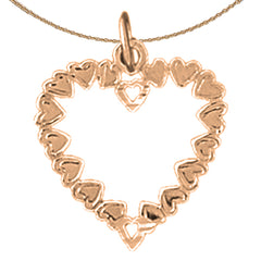 14K or 18K Gold Heart Pendant