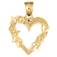 14K or 18K Gold Heart Pendant