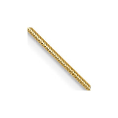 14K Yellow Gold .8mm Round Snake Chain