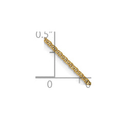 14K Yellow Gold 1.4mm Flat Cable Chain