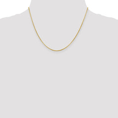 14K Yellow Gold 1.4mm Flat Cable Chain