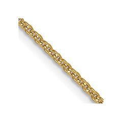 14K Yellow Gold 1.4mm Flat Cable Chain