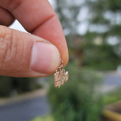 14K or 18K Gold Bulldozer Pendant