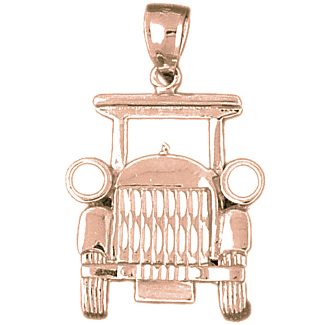 10K, 14K or 18K Gold Buggy Car Pendant