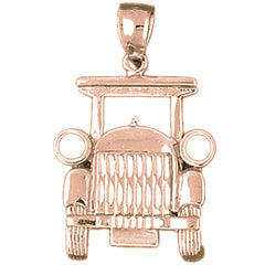 10K, 14K or 18K Gold Buggy Car Pendant