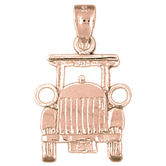 10K, 14K or 18K Gold Buggy Car Pendant