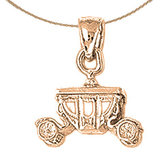 10K, 14K or 18K Gold Jeep Pendant