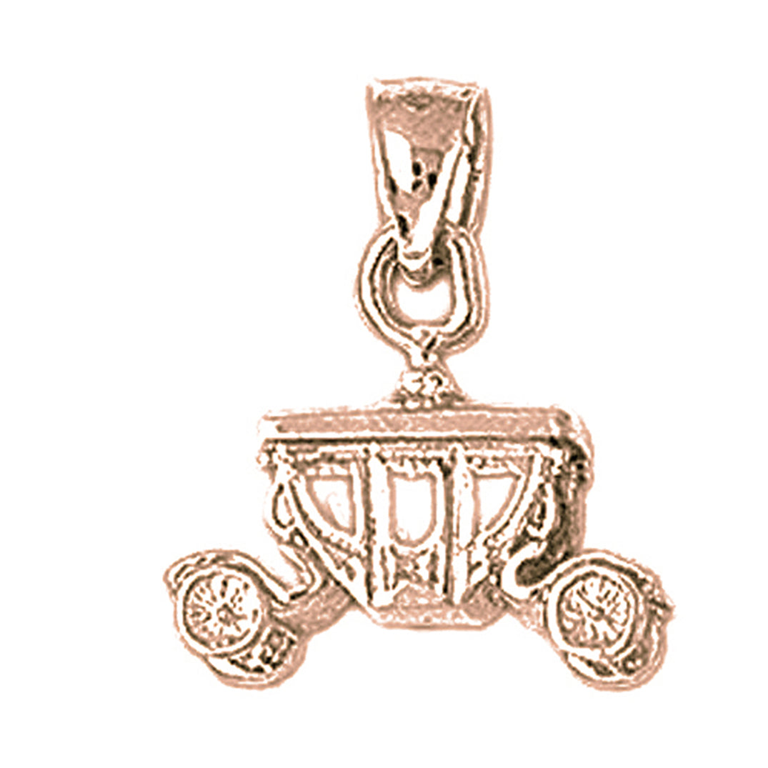 10K, 14K or 18K Gold Jeep Pendant