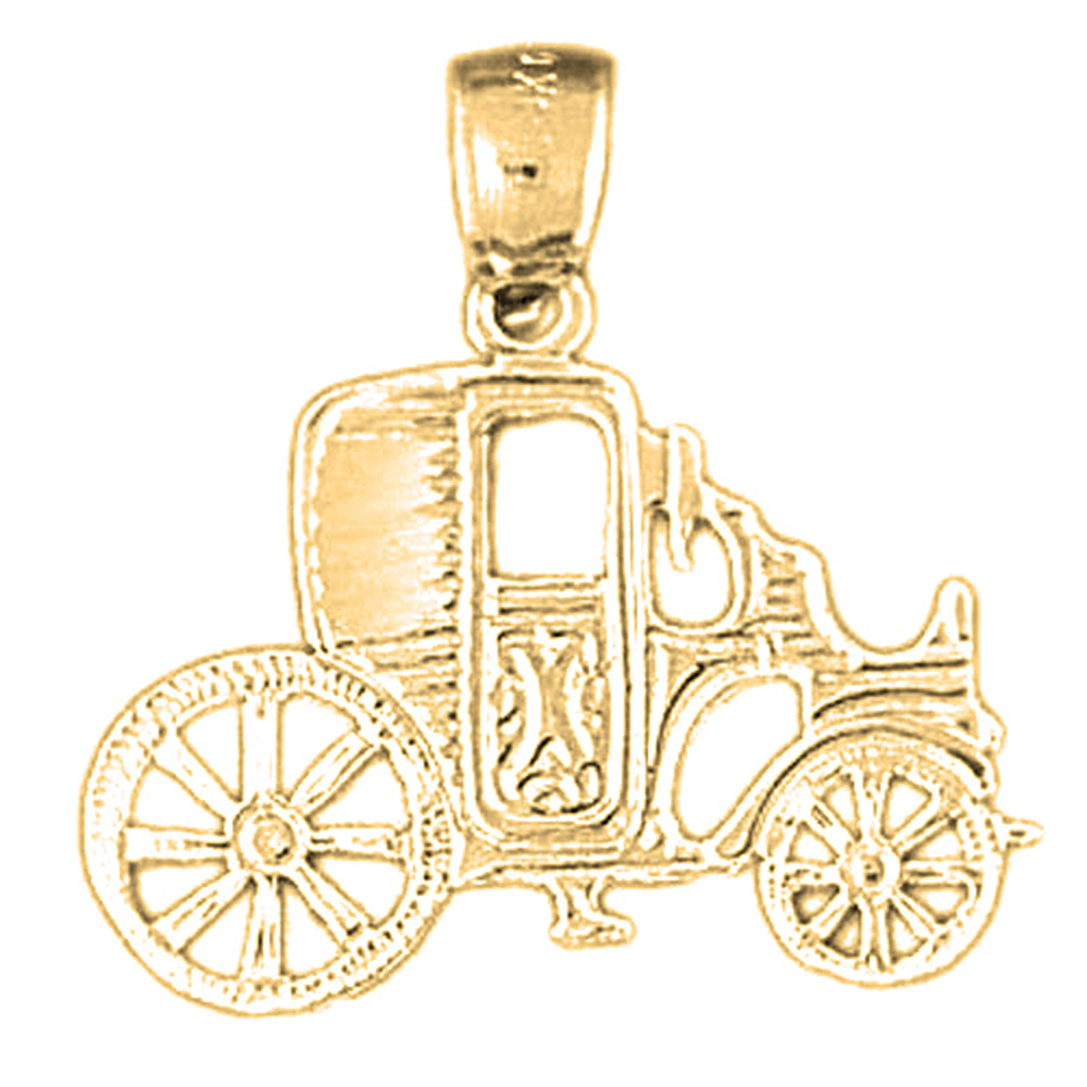 14K or 18K Gold Car Pendant