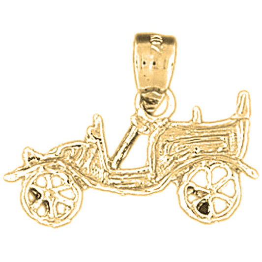 14K or 18K Gold Car Pendant