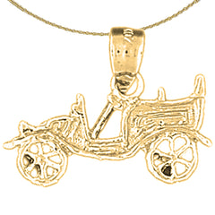 14K or 18K Gold Car Pendant