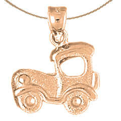 14K or 18K Gold Car Pendant