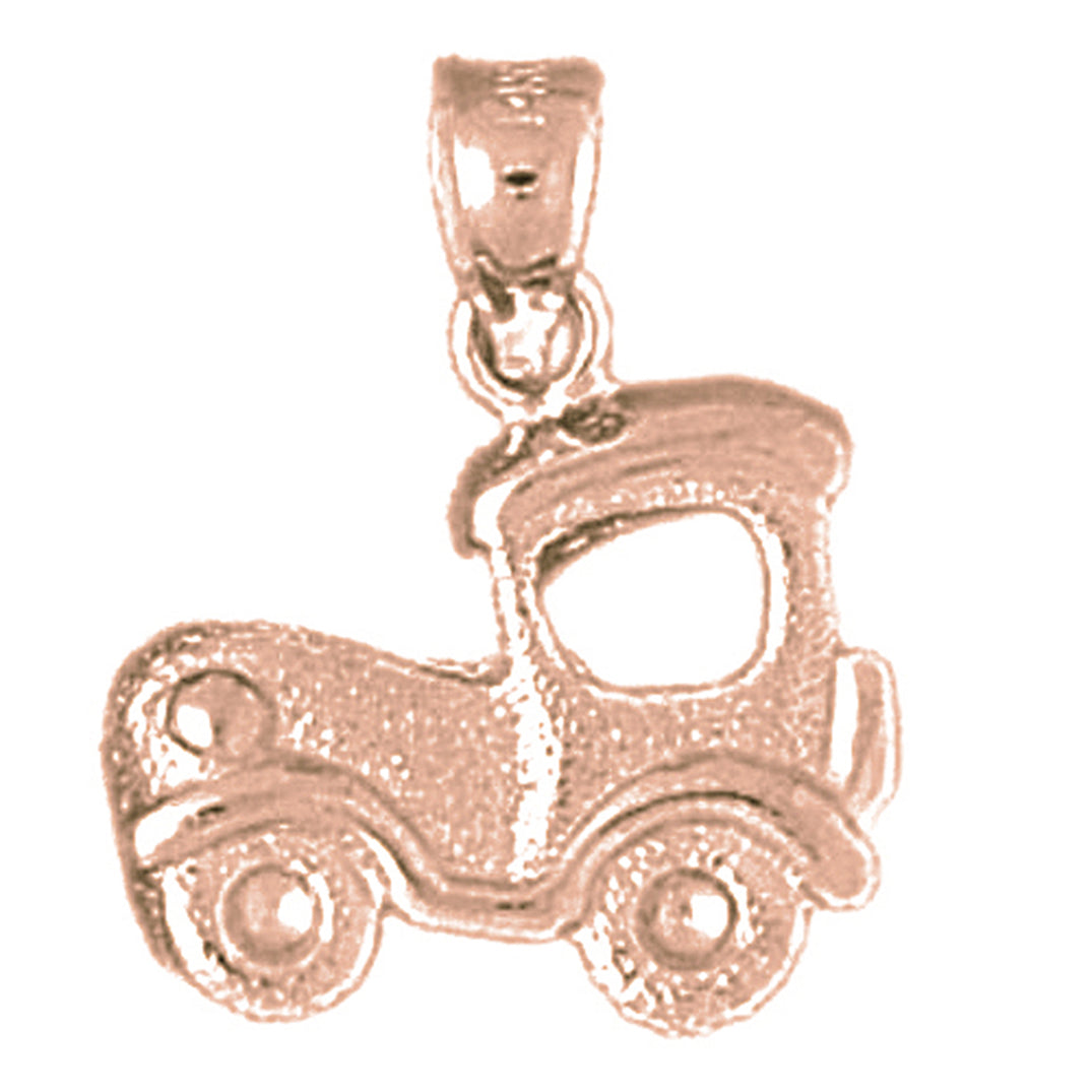 14K or 18K Gold Car Pendant