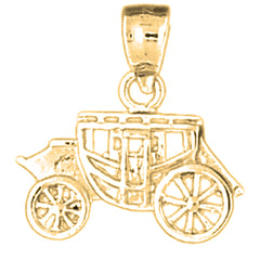 14K or 18K Gold Car Pendant