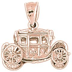 10K, 14K or 18K Gold Car Pendant