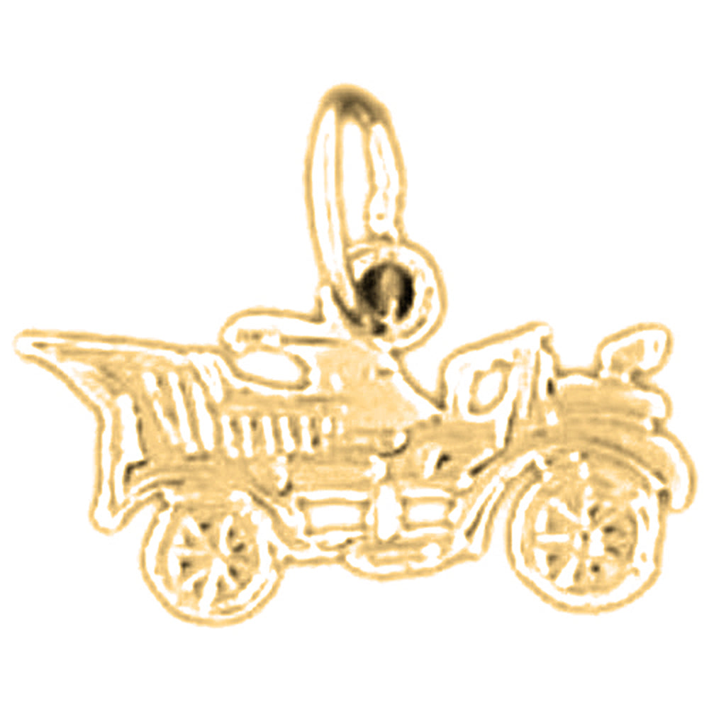 14K or 18K Gold Car Pendant