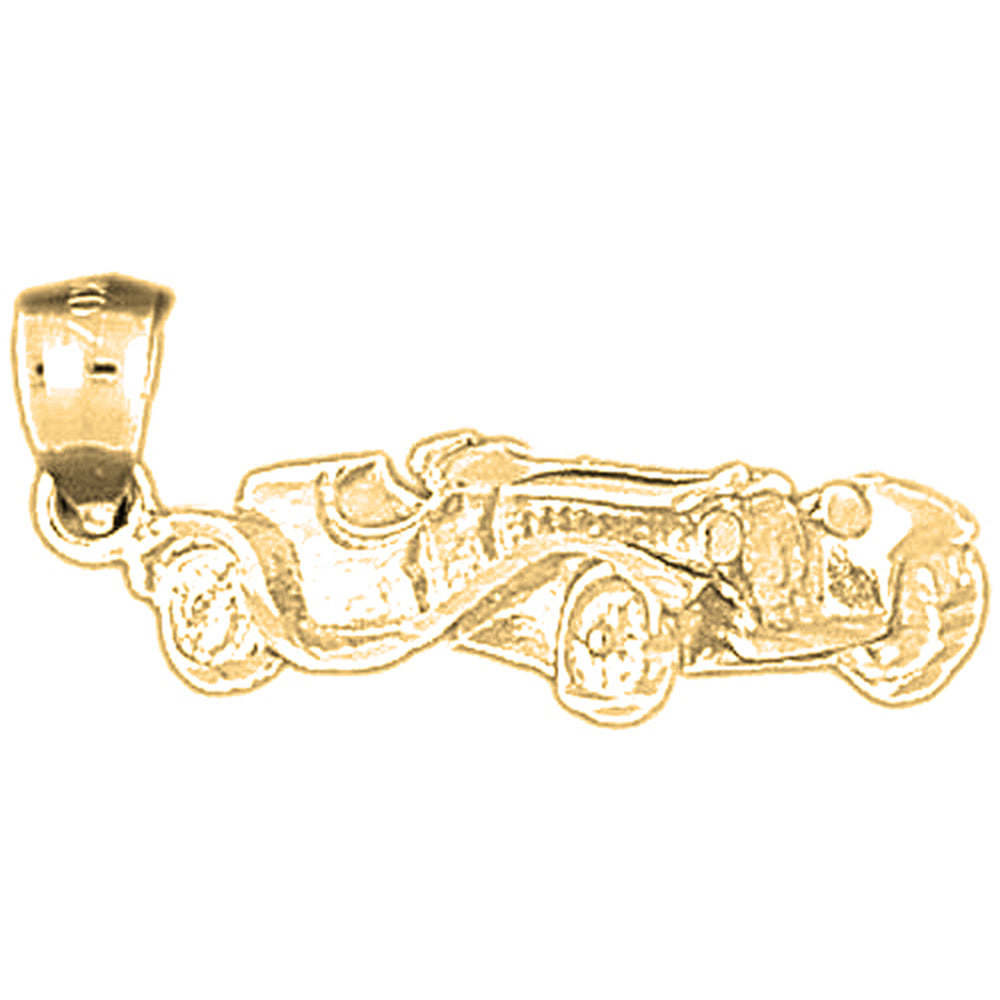 14K or 18K Gold Car Pendant