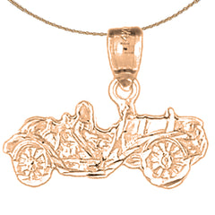 14K or 18K Gold Car Pendant