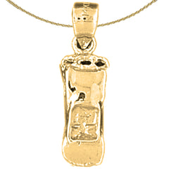 14K or 18K Gold 3D Car Pendant