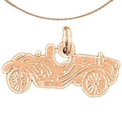 14K or 18K Gold Car Pendant