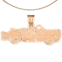 10K, 14K or 18K Gold Car Pendant