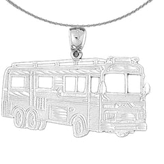 10K, 14K or 18K Gold Bus Pendant